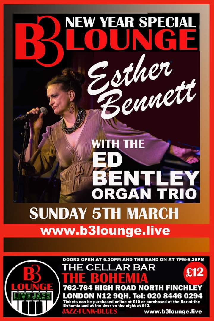 Esther Bennett with the Ed Bentley Organ Trio